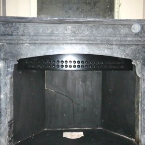 Air displacement through fire place