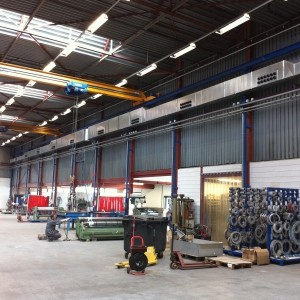 Ventilation welding shop