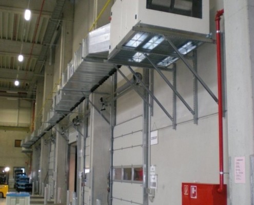 Air curtain type SDZ for multiple doors