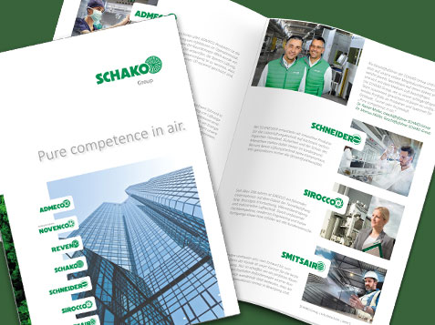 De brochure van de SCHAKO Groep